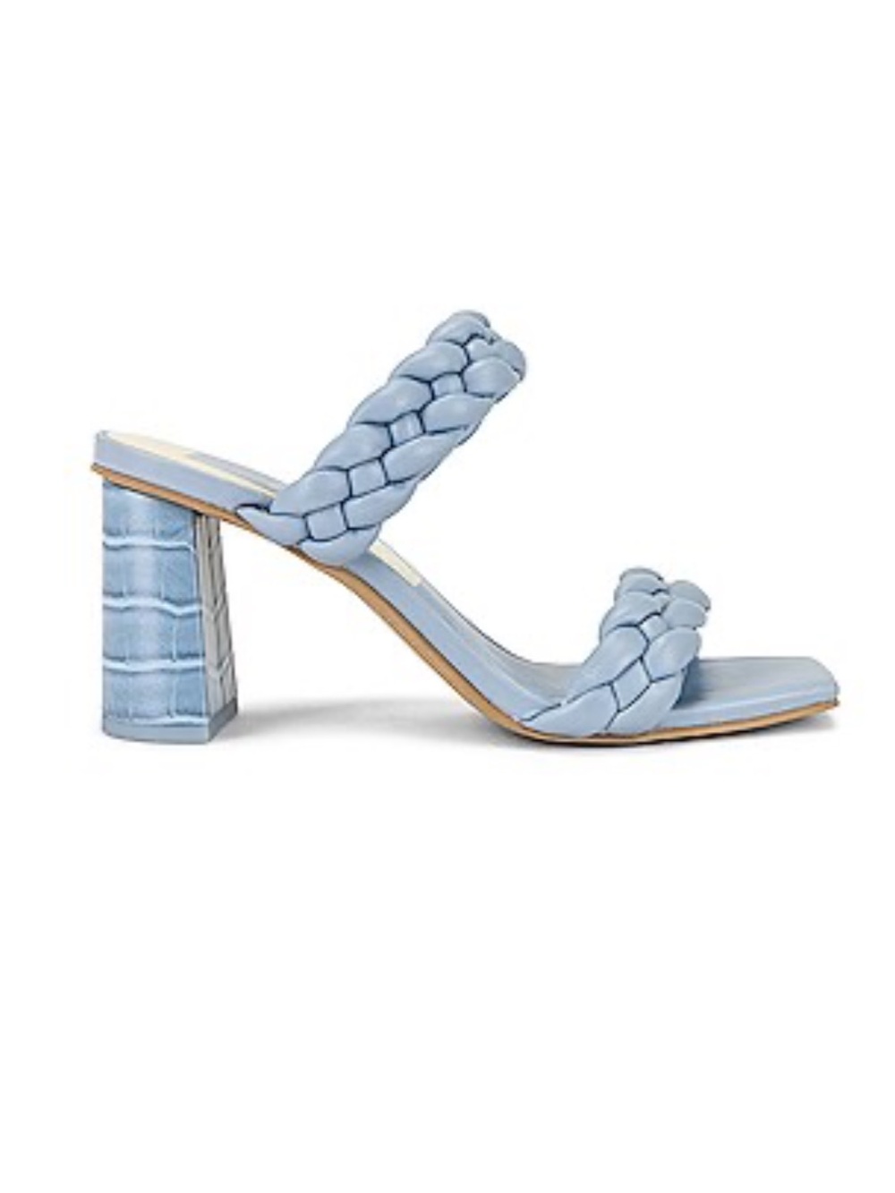 Dolce Vita Paily Braided Heeled Sandal, Sky Blue, 8.5, New without box